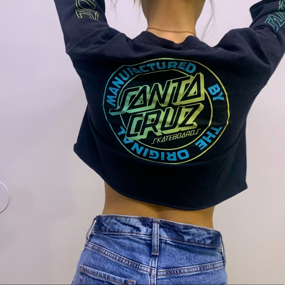 Santa Cruz long sleeve crop tee (xs/s)